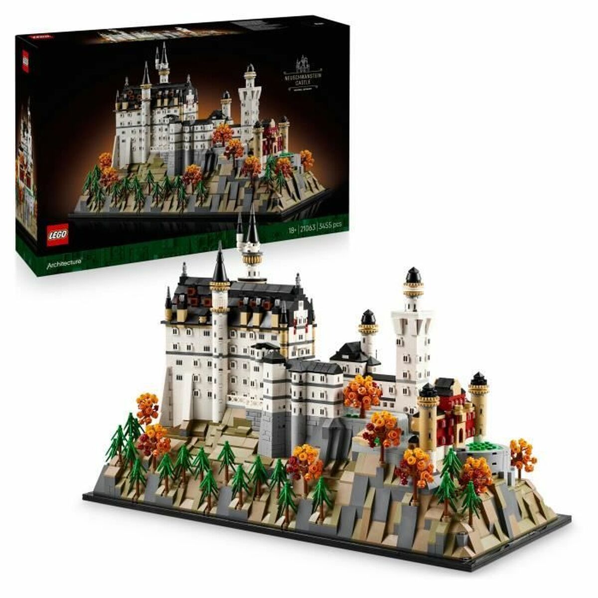 Construction set Lego 21063 Neuschwanstein Castle 3455 Pieces Construction set Lego 21063 Neuschwanstein Castle 3455 Pieces