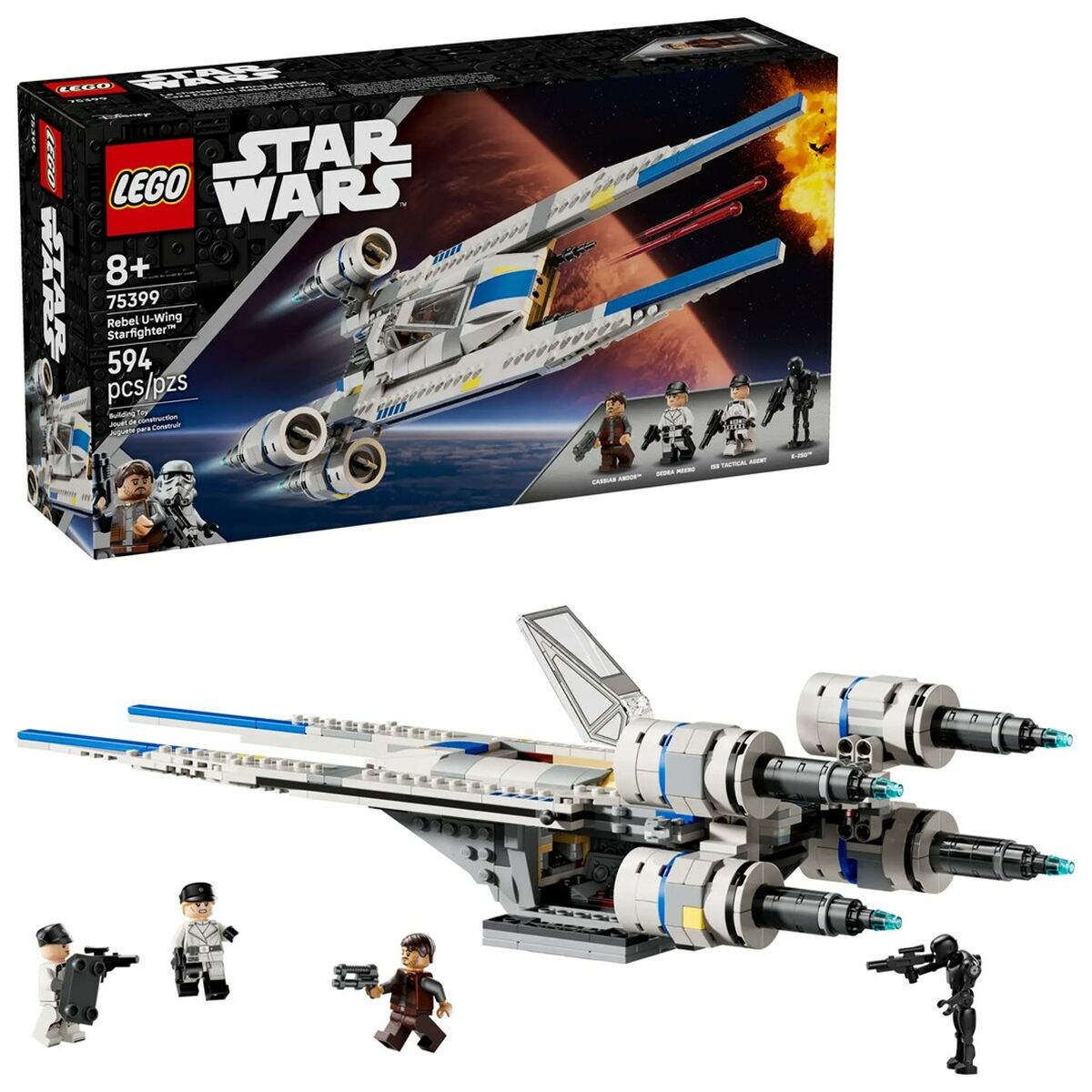 Construction set Lego STAR WARS 75399 Rebel U-Wing Starfighter 594 Pieces