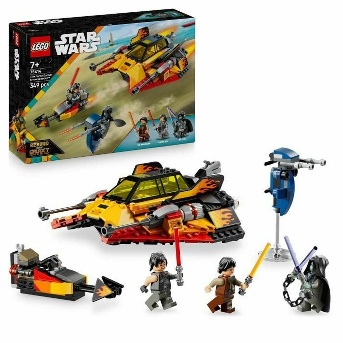 Construction set Lego 75414 The Force Burner Snowspeeder 349 Pieces
