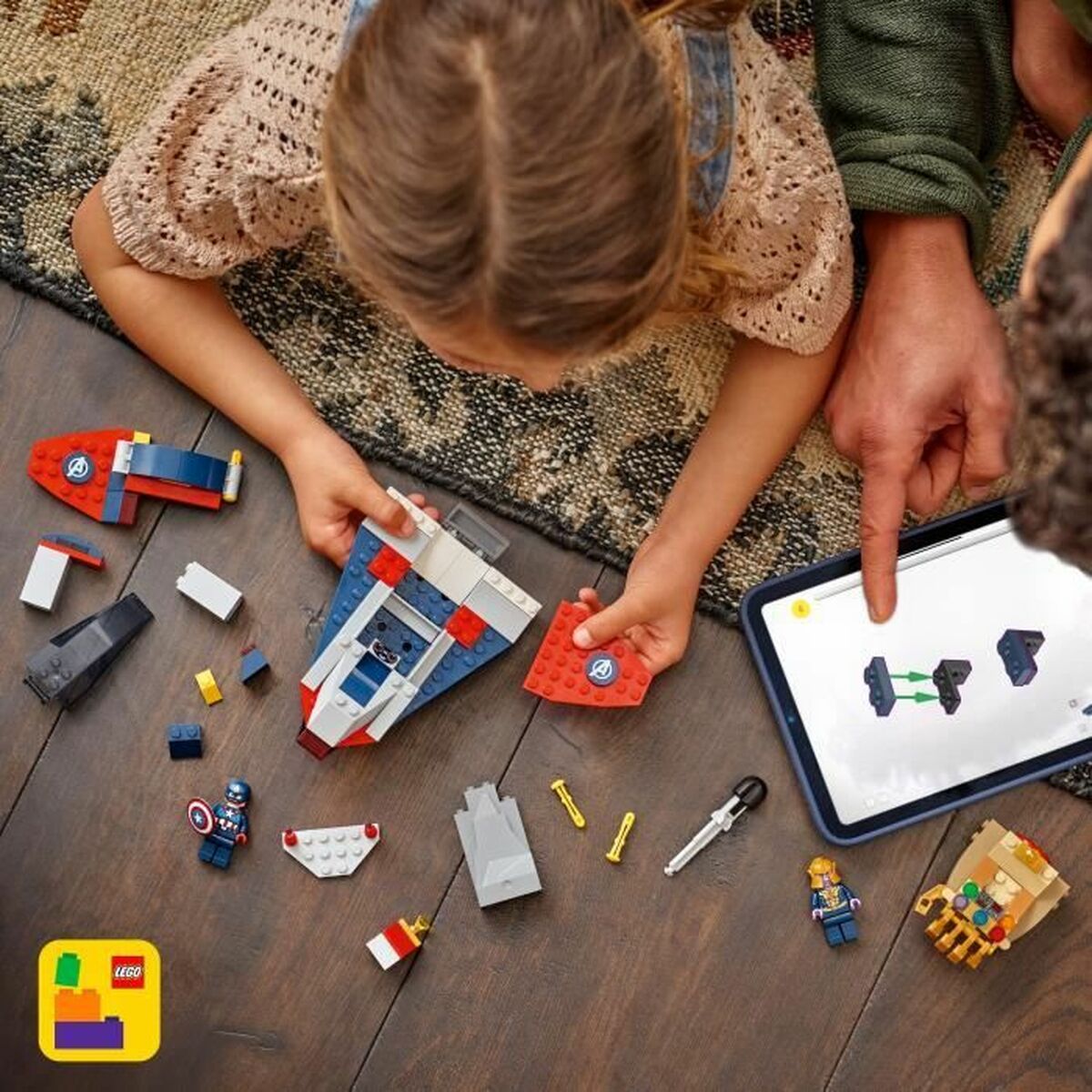 Construction set Lego 76319 Captain America VS Thanos 107 Pieces