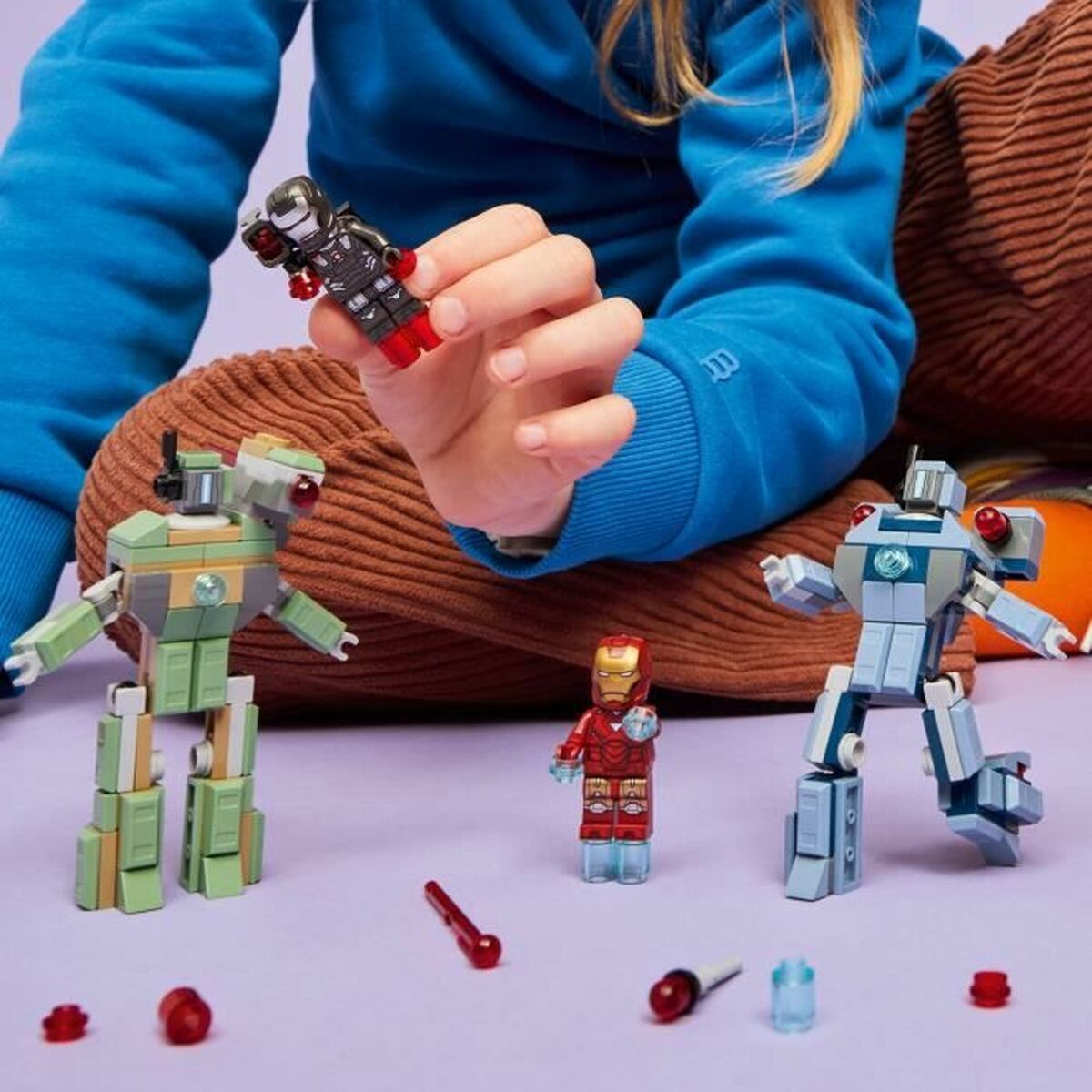 Construction set Lego 76320 Iron Man & War Machine VS Hammer Drones 204 Pieces