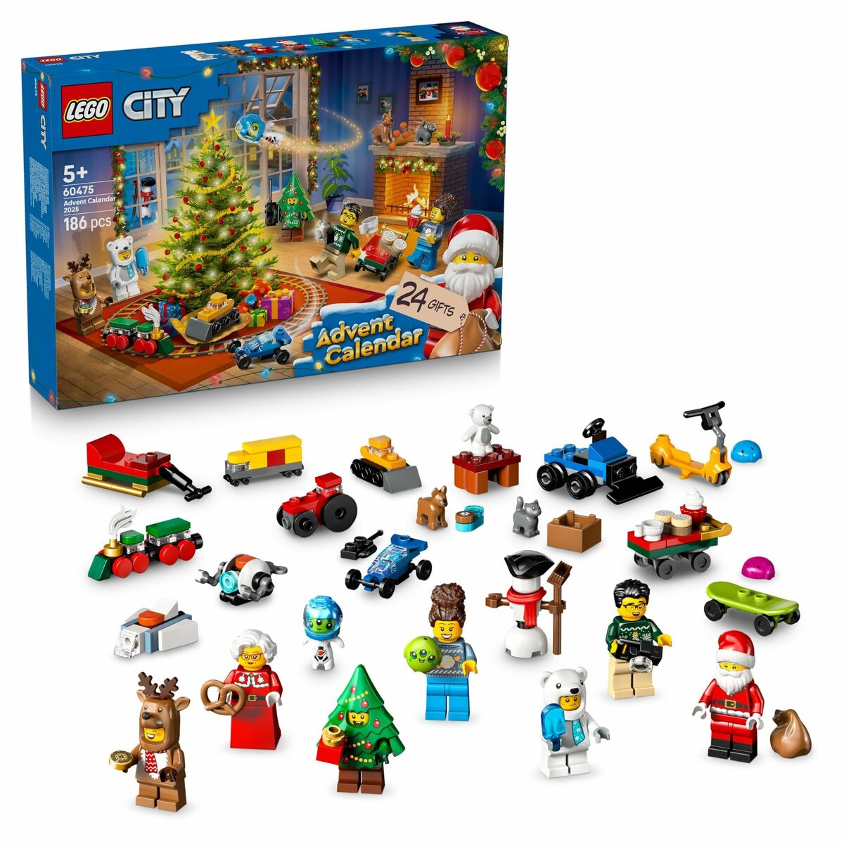 Construction set Lego 60475 Advent Calender 2025 City 186 Pieces Construction set Lego 60475 Advent Calender 2025 City 186 Pieces