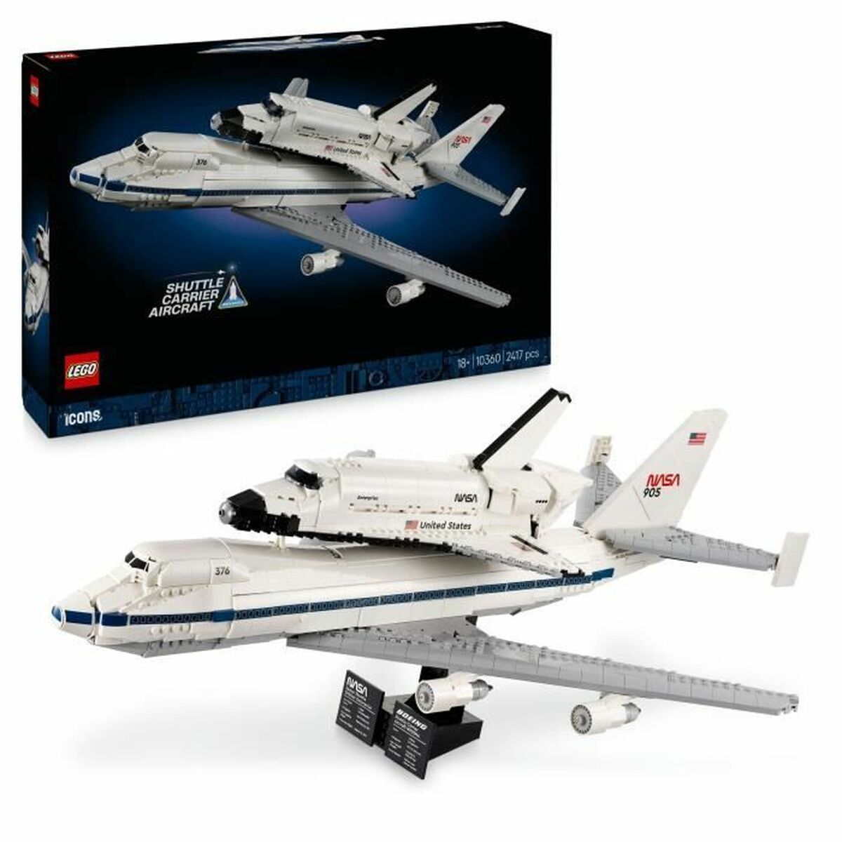 Construction set Lego ICONS 10360 Shuttle Carrier Aircraft 2417 Pieces
