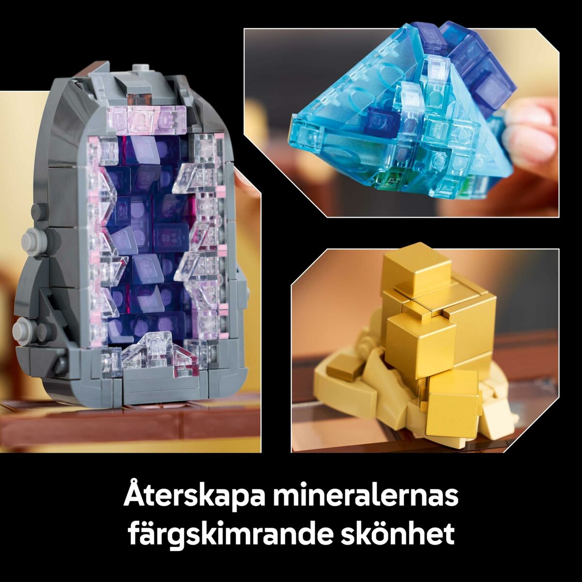 Building Blocks Game Lego Mineral 21362 880  Pieces