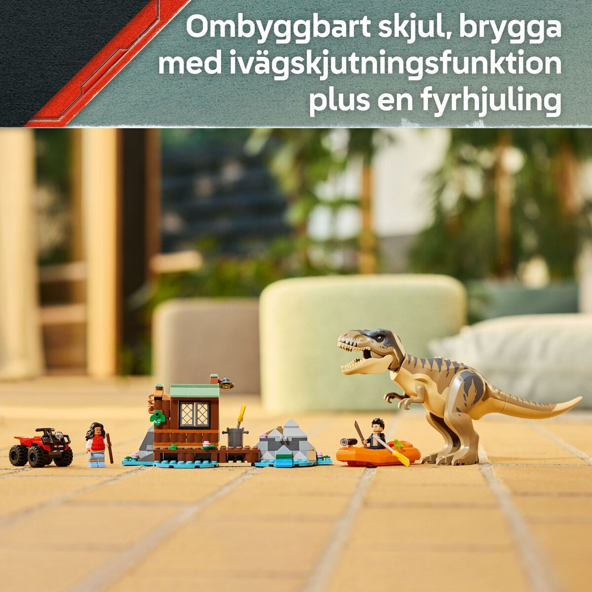 Construction set Lego JURASSIC WORLD 76975 T.Rex River Escape 199 Pieces