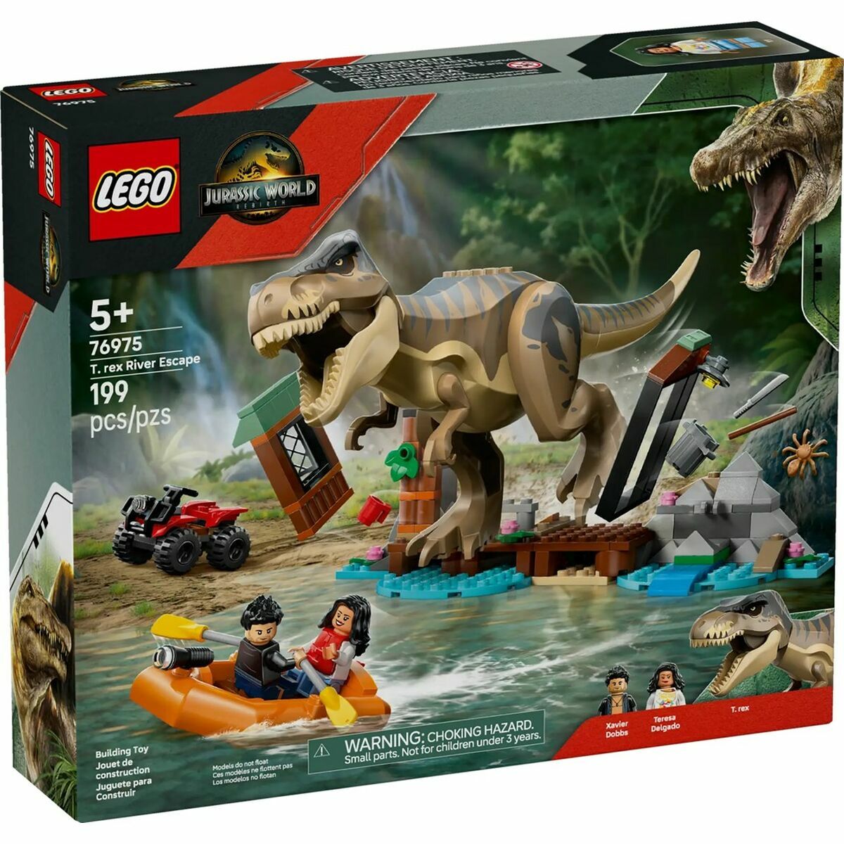 Construction set Lego JURASSIC WORLD 76975 T.Rex River Escape Construction set Lego JURASSIC WORLD 76975 T.Rex River Escape