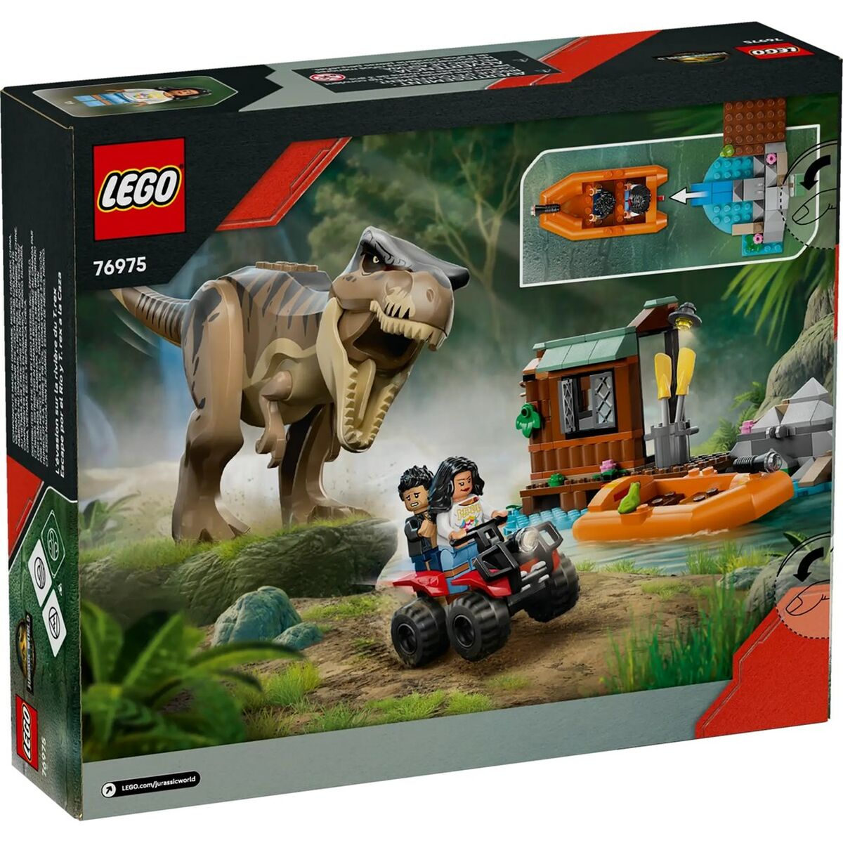 Construction set Lego JURASSIC WORLD 76975 T.Rex River Escape 199 Pieces