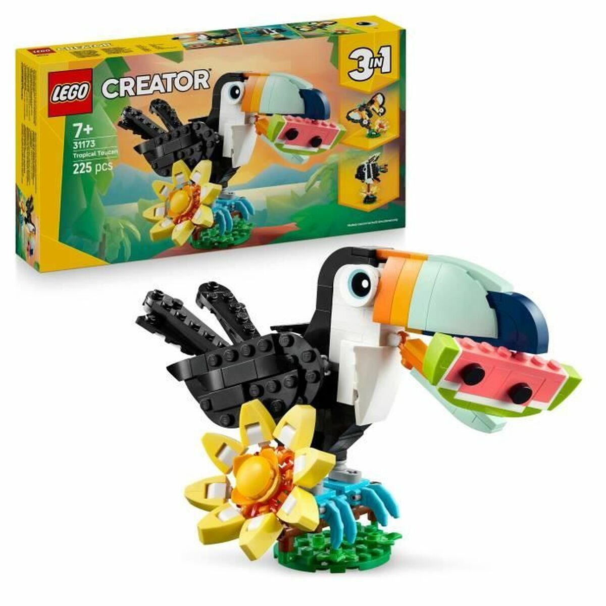 Construction set Lego 31173 Wild Animals : Tropical Toucan 225 Pieces Construction set Lego 31173 Wild Animals : Tropical Toucan 225 Pieces