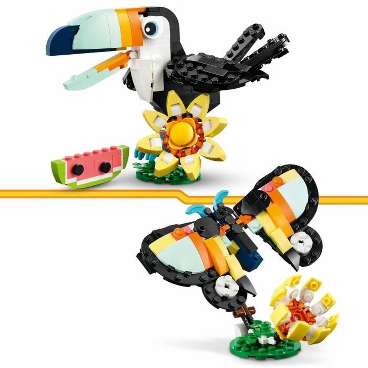 Construction set Lego 31173 Wild Animals : Tropical Toucan 225 Pieces