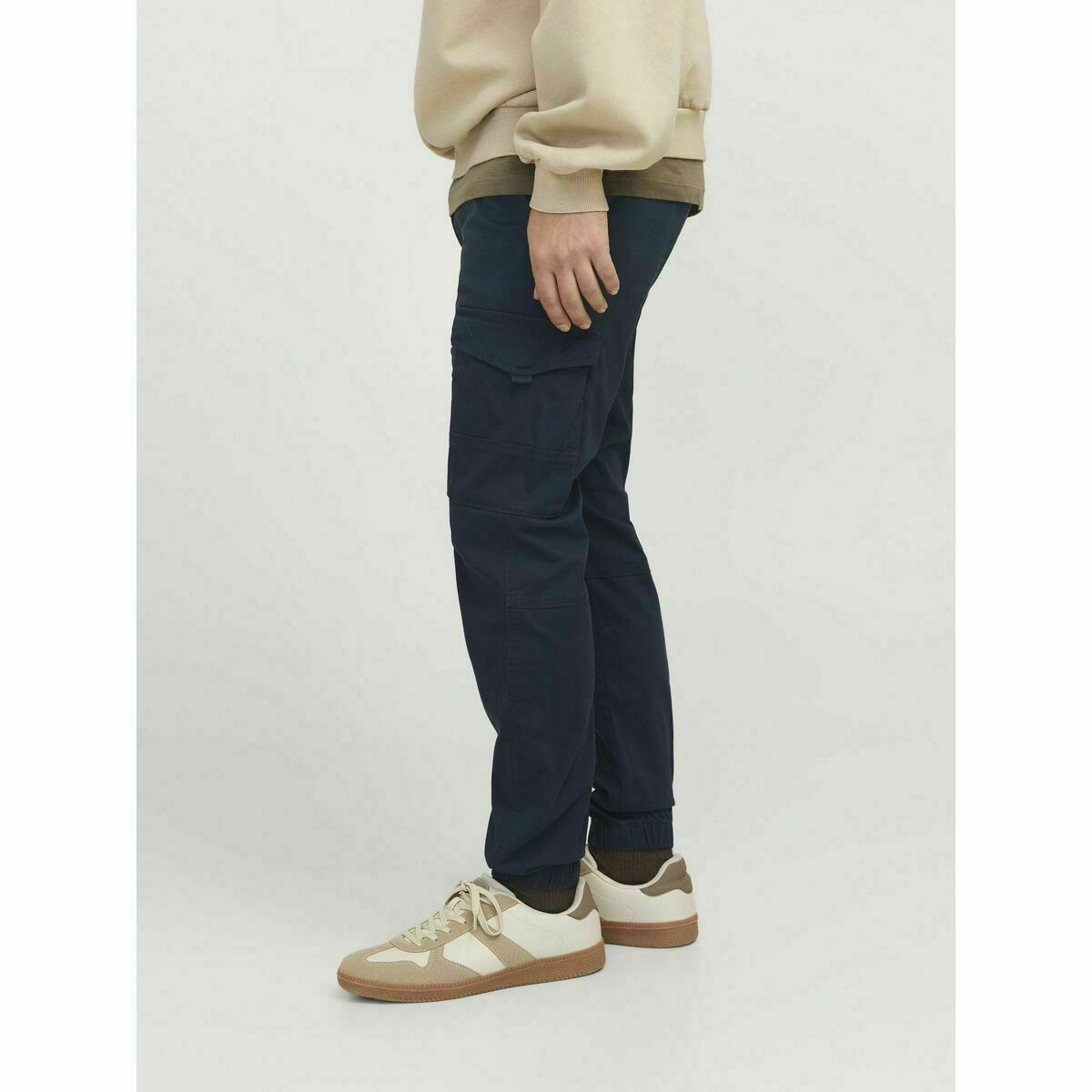 Trousers Jack & Jones JPSTPAUL FLAKE CARGO 12169582 Navy Blue