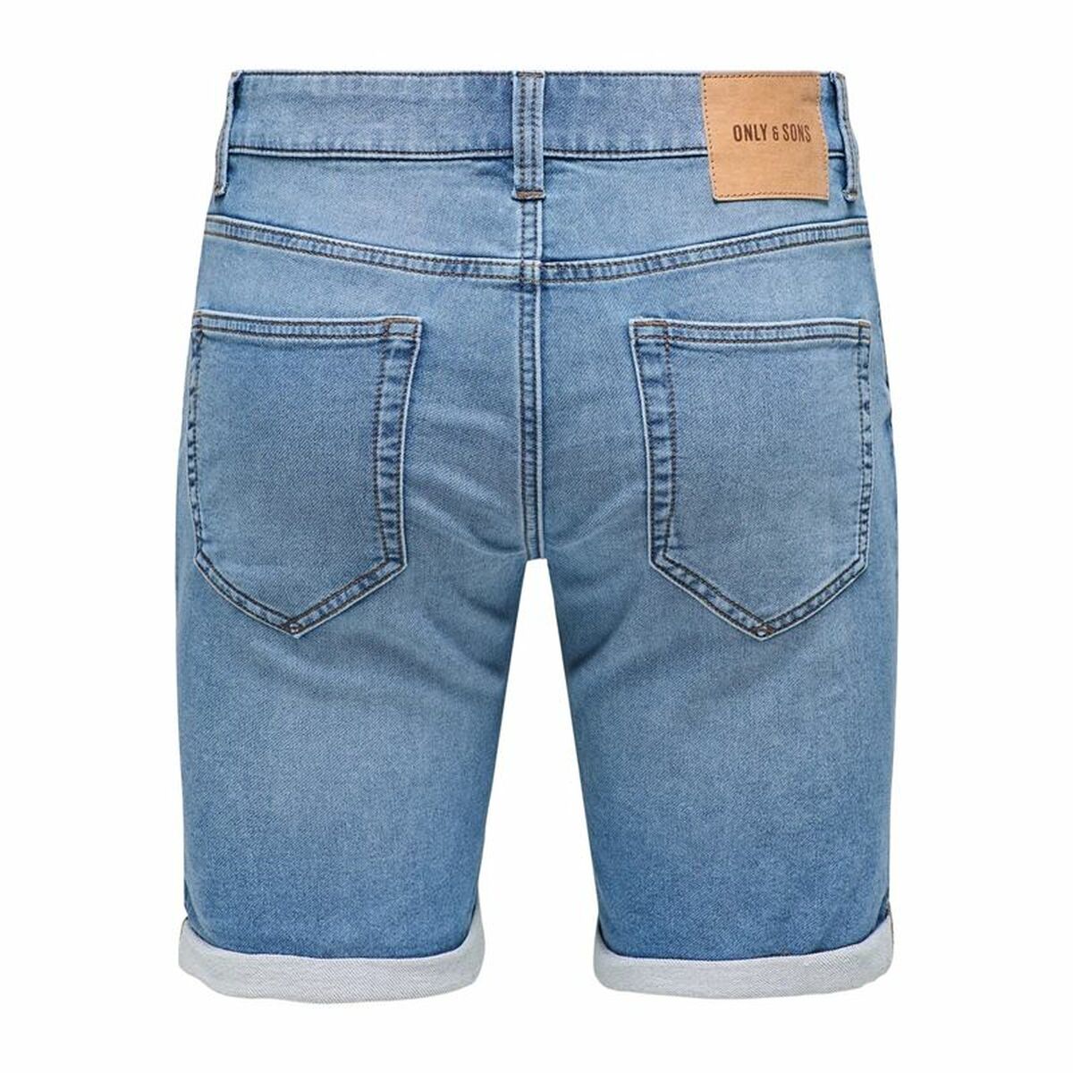 Men’s Denim Shorts Only & Sons Onsply 8584 Blue Denim Blue
