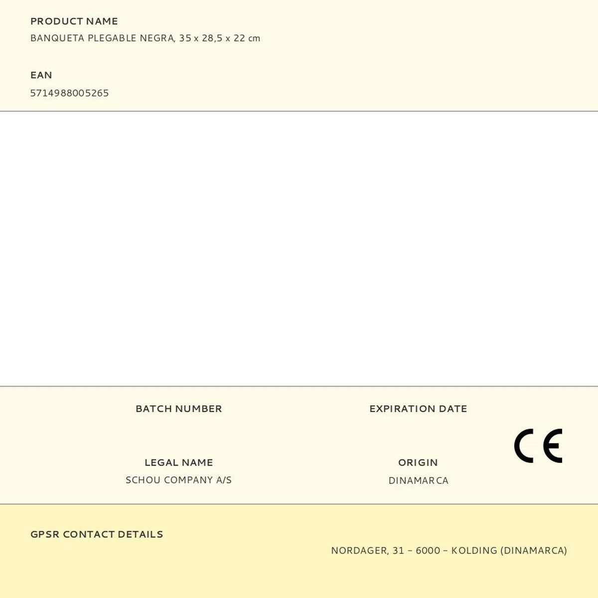 Bench Probuilder Black 35 x 28,5 x 22 cm