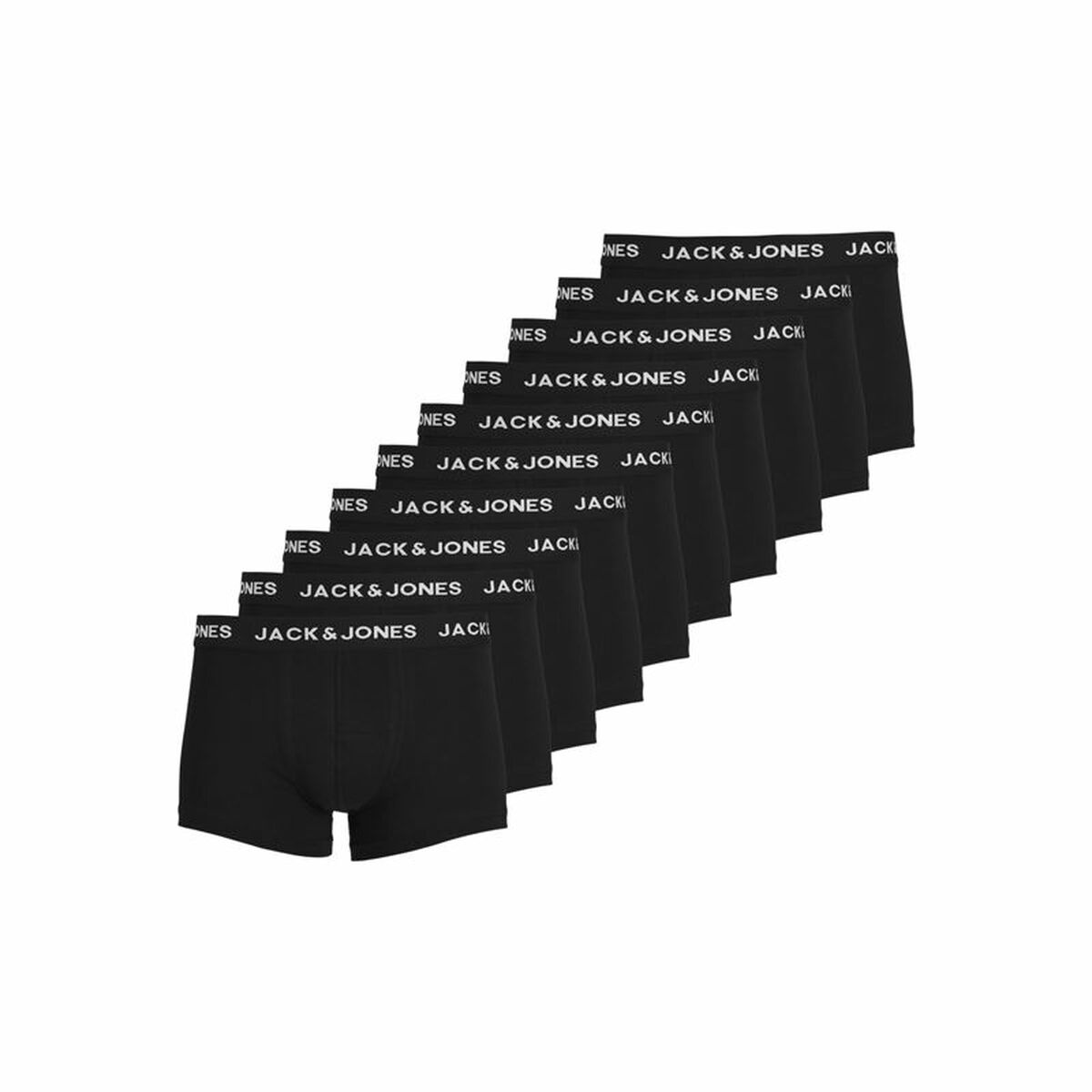 Men’s Boxer Shorts Jack & Jones Jacsolid Black 10 Units
