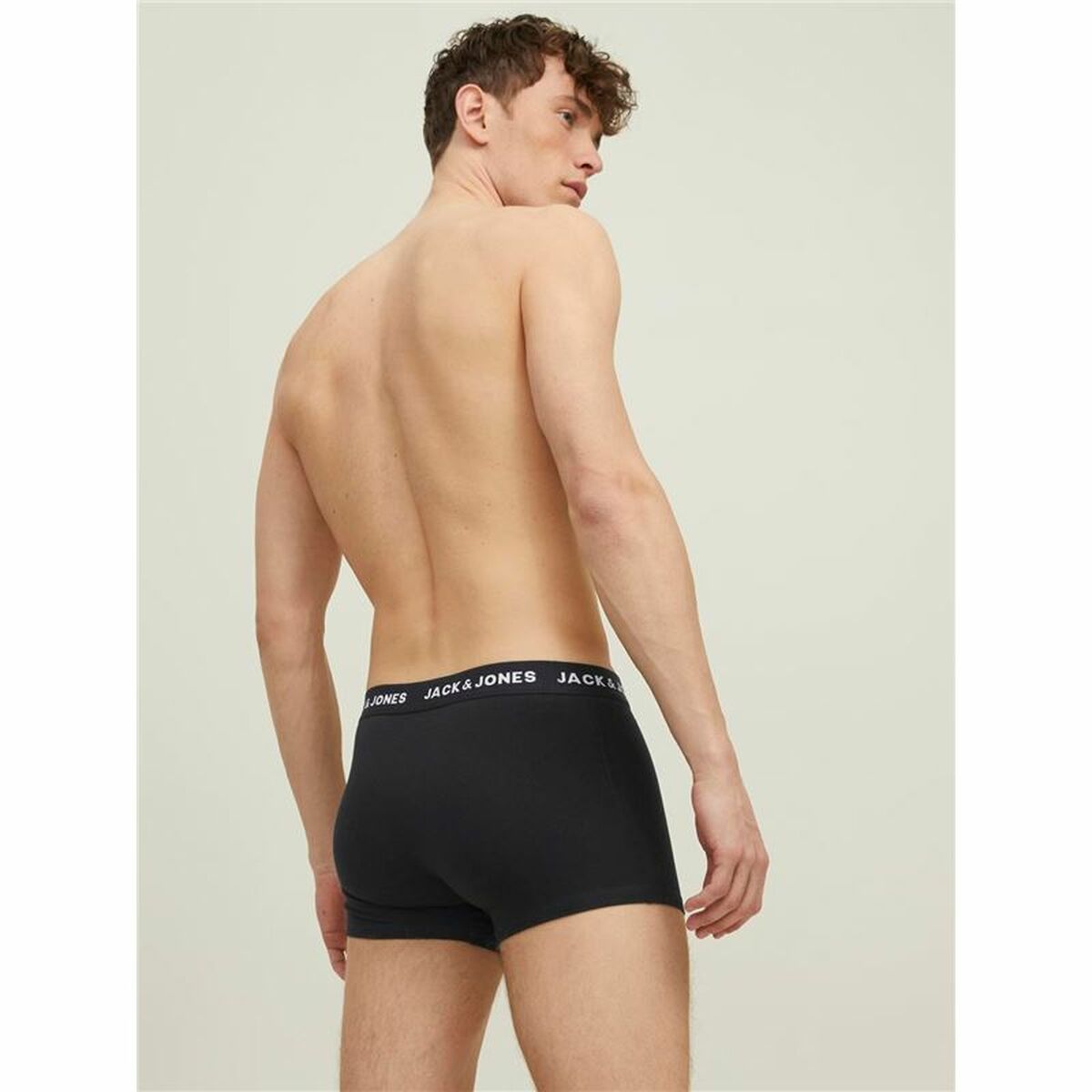 Men’s Boxer Shorts Jack & Jones Jacsolid Black 10 Units