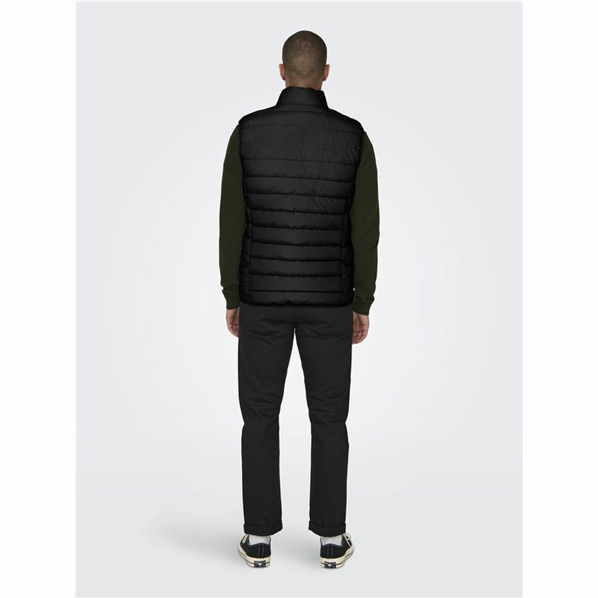 Men’s Sports Gilet Only & Sons brody Quilt Black