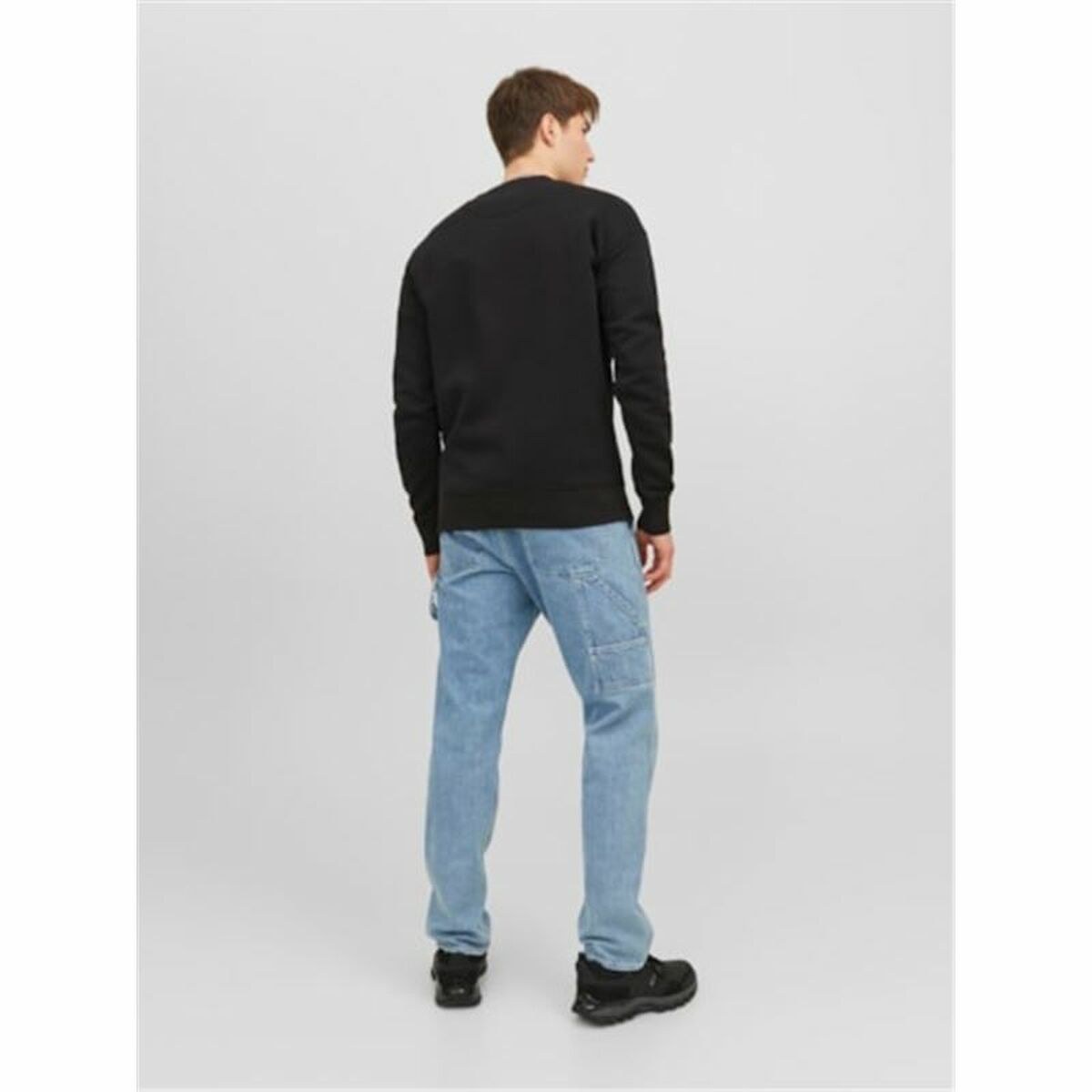 Mens Sweatshirt without Hood Jack & Jones Jorvesterbro Black