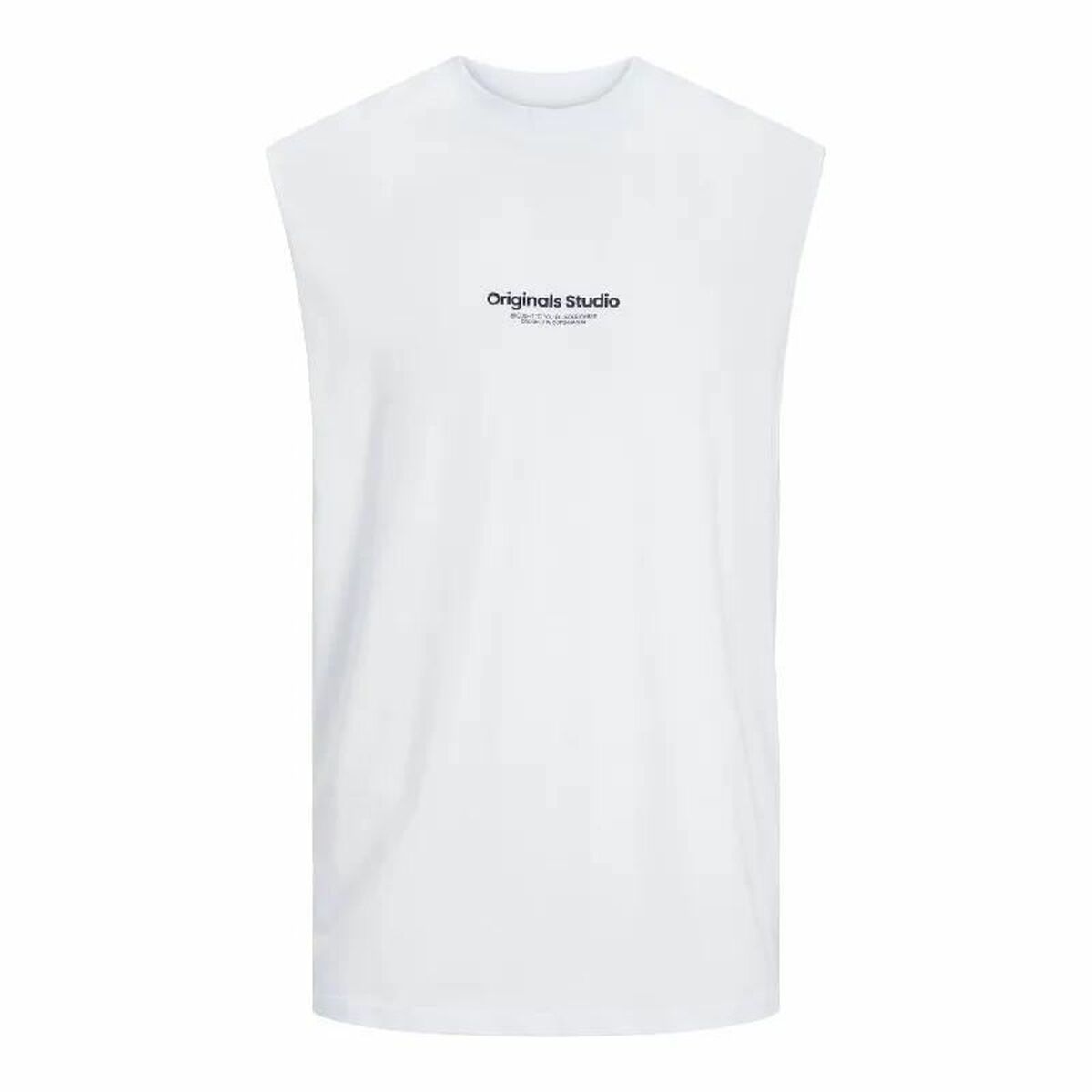 Men’s Sleeveless T-shirt Jack & Jones  Jovesterbro White