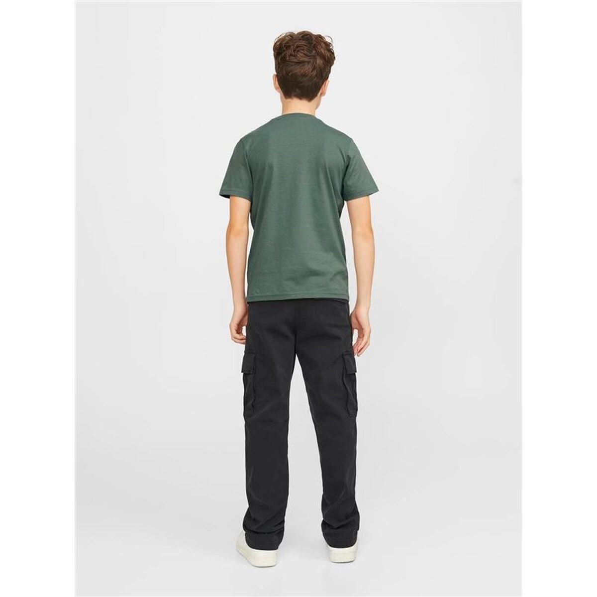 Child’s Short Sleeve T-Shirt Jack & Jones Jorheavens Neck Olive