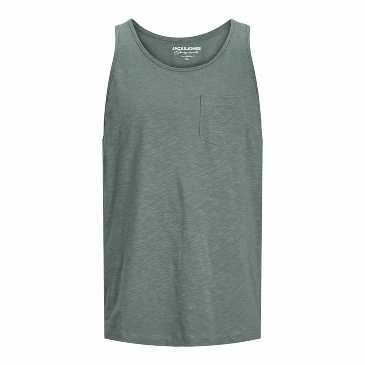 Tank Top Men Jack & Jones Jortampa Slub Green Tank Top Men Jack & Jones Jortampa Slub Green