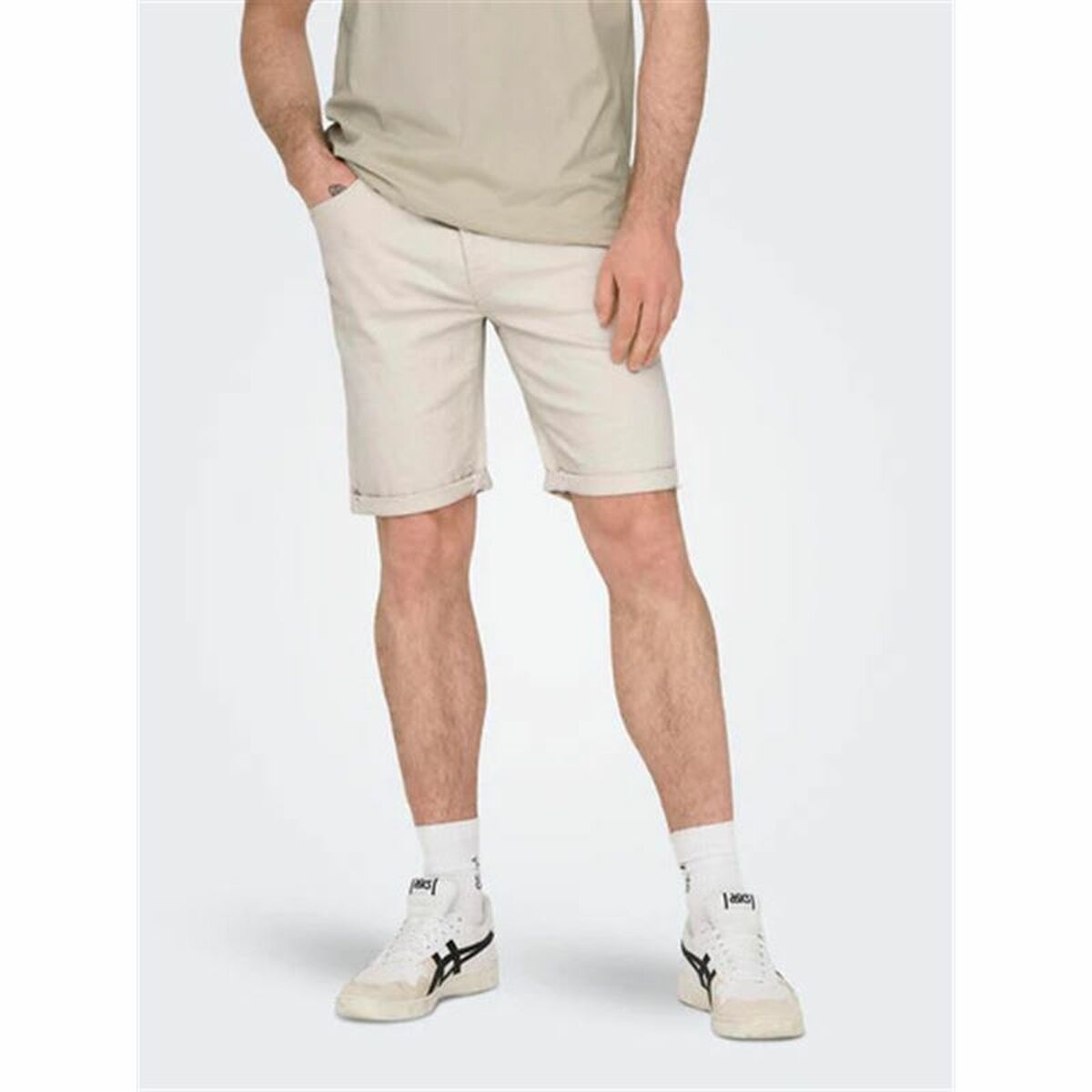 Men’s Shorts Only & Sons Onsply 9296 Ecru Beige