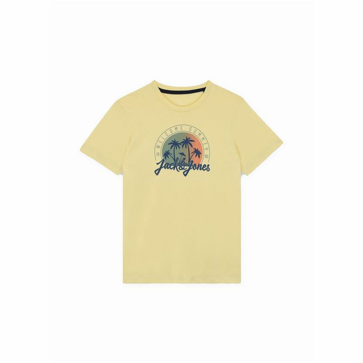 Child’s Short Sleeve T-Shirt Jack & Jones Jjsummer Smu Vibe Tee Yellow