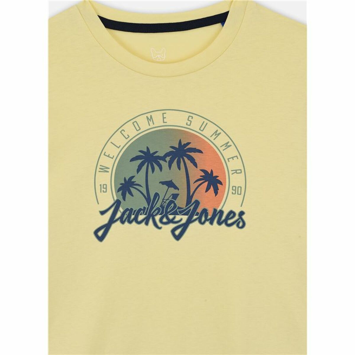 Child’s Short Sleeve T-Shirt Jack & Jones Jjsummer Smu Vibe Tee Yellow