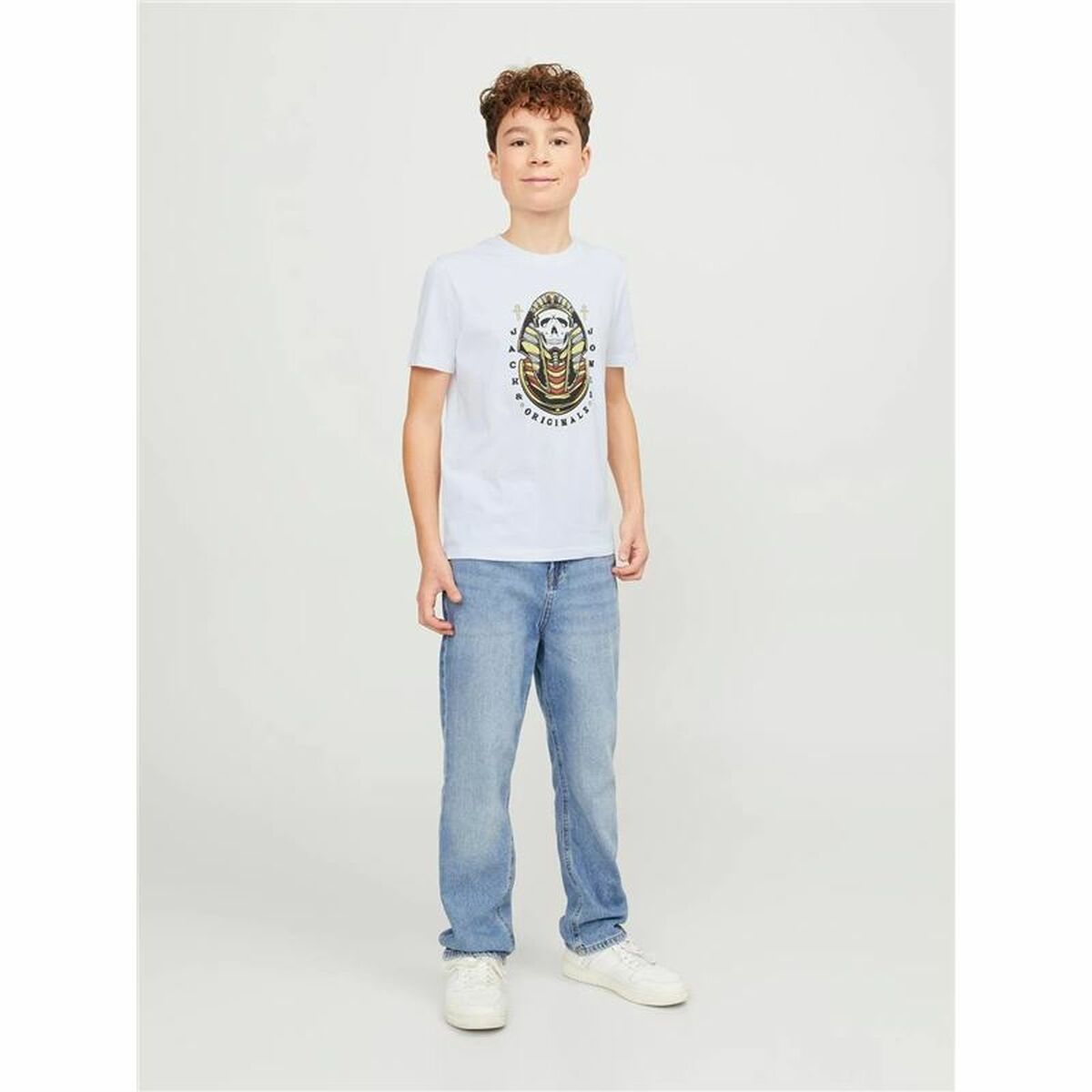 Child’s Short Sleeve T-Shirt Jack & Jones Jorheavens White
