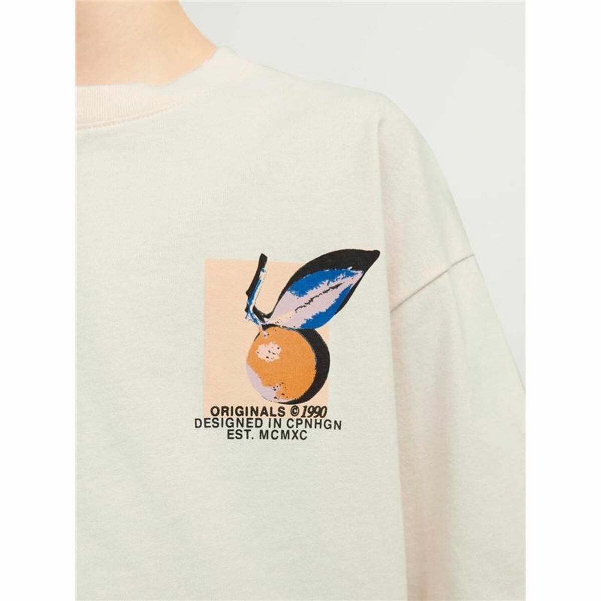 Child’s Short Sleeve T-Shirt Jack & Jones tampa Back Beige
