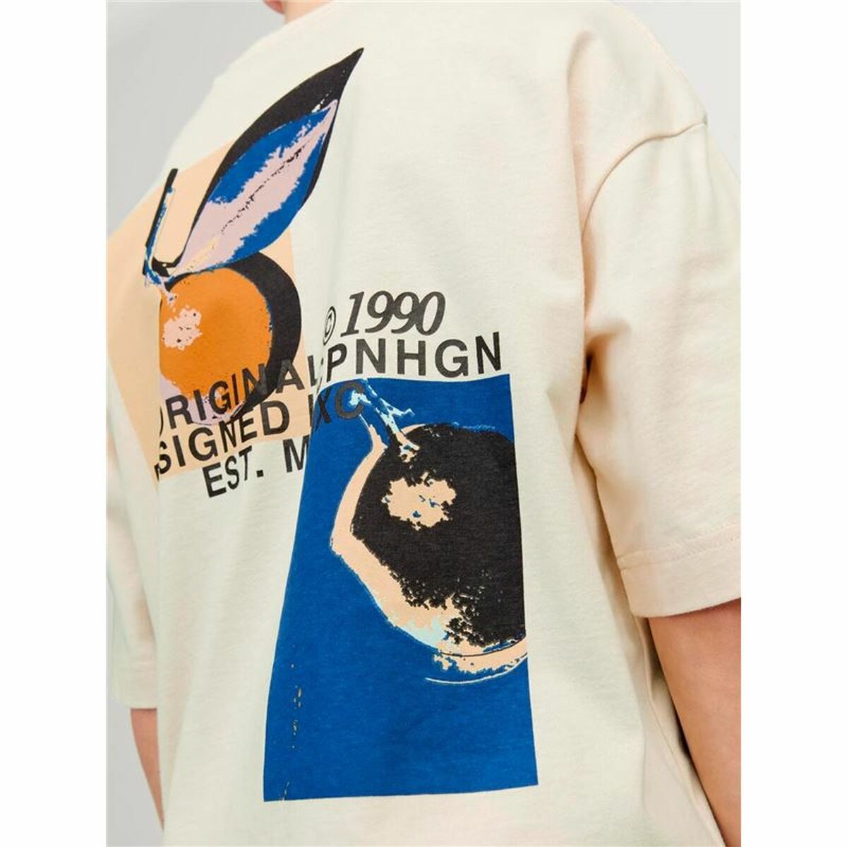 Child’s Short Sleeve T-Shirt Jack & Jones tampa Back Beige