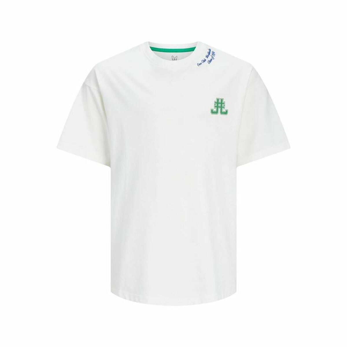 Child’s Short Sleeve T-Shirt Jack & Jones Jorcole Back Print White Green