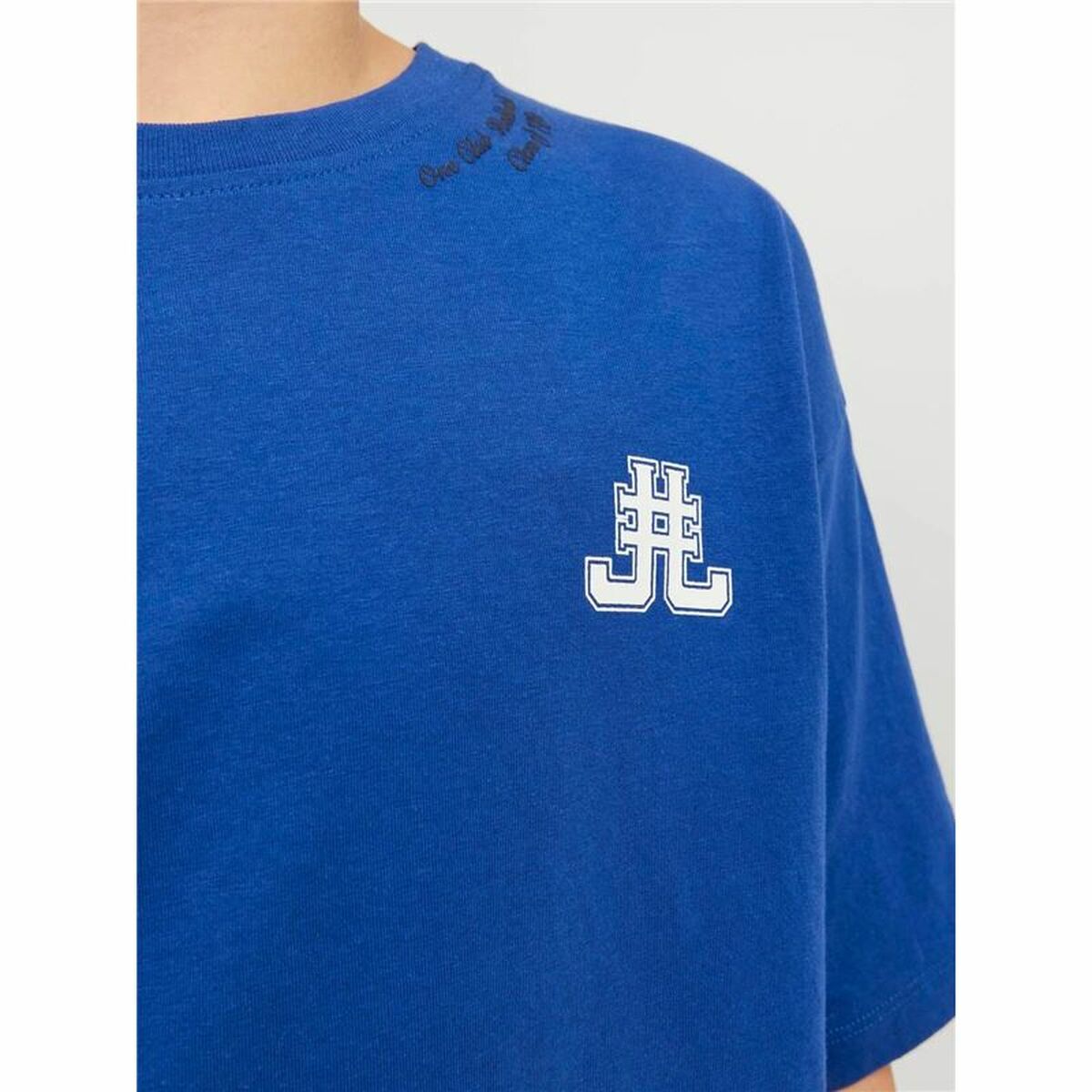 Child’s Short Sleeve T-Shirt Jack & Jones Jorcole Back Print Dark blue