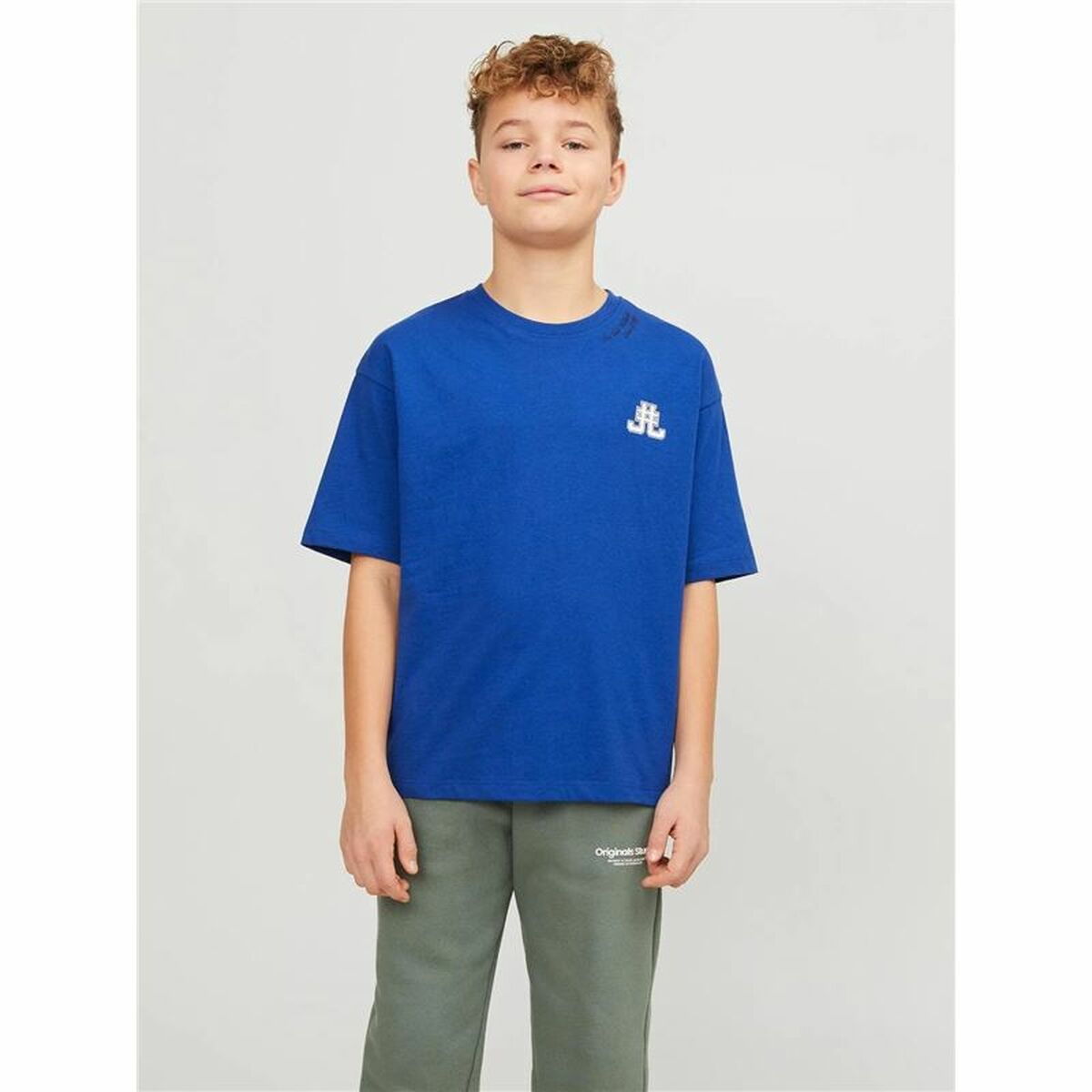Child’s Short Sleeve T-Shirt Jack & Jones Jorcole Back Print Dark blue