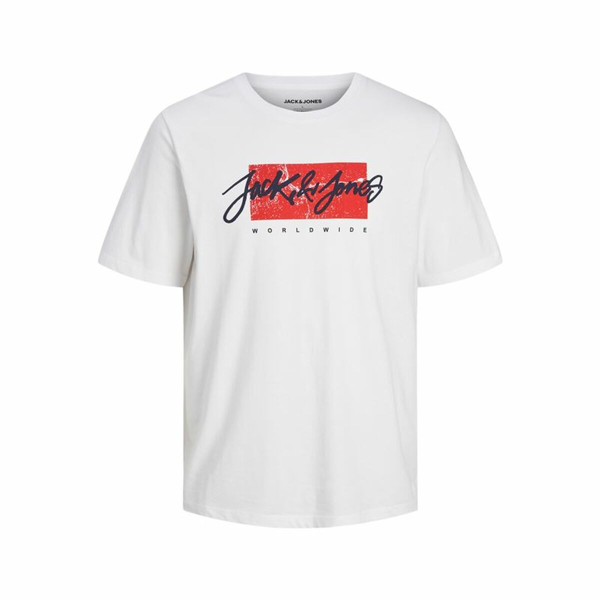 Menâs Short Sleeve T-Shirt Jack & Jones tiley White Menâs Short Sleeve T-Shirt Jack & Jones tiley White