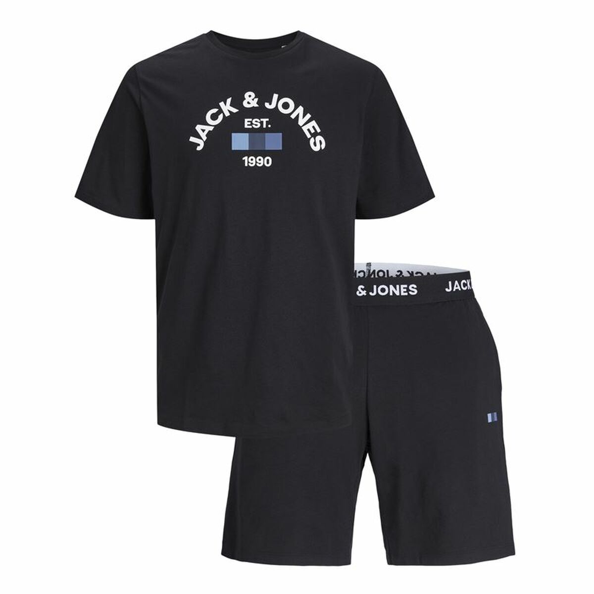 Adult’s Sports Outfit Jack & Jones Jactheo Ss Black 2 Pieces