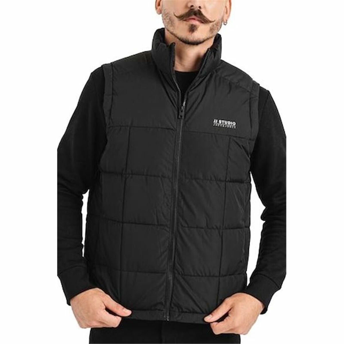 Men’s Sports Gilet Jack & Jones Jjben Square Bodywarmer Black