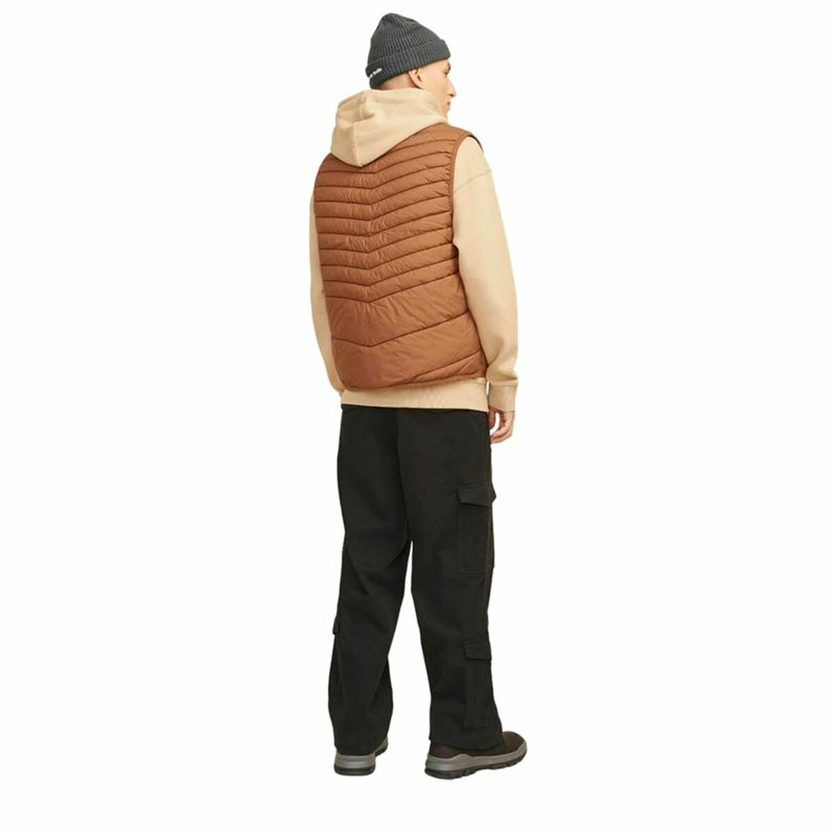 Men’s Sports Gilet Jack & Jones Jjben Square Mocha Bisque