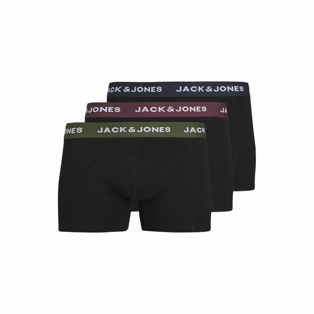 Men’s Boxer Shorts Jack & Jones Jacaron Solid Trunks Black