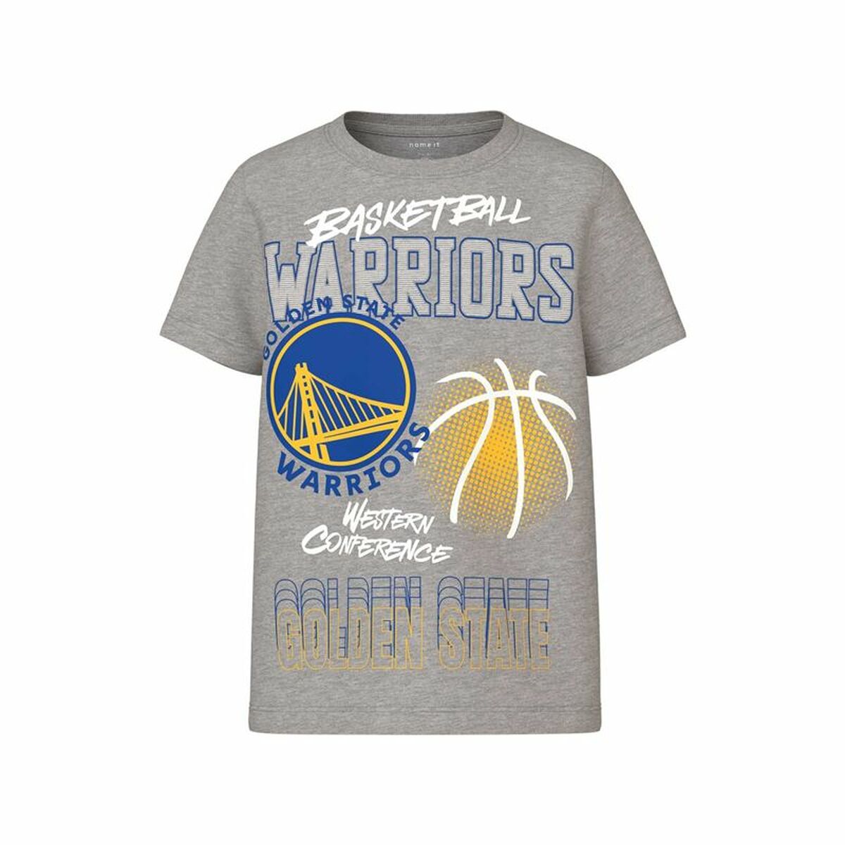 Child’s Short Sleeve T-Shirt Name It mjyg Nba Box Ous Light grey