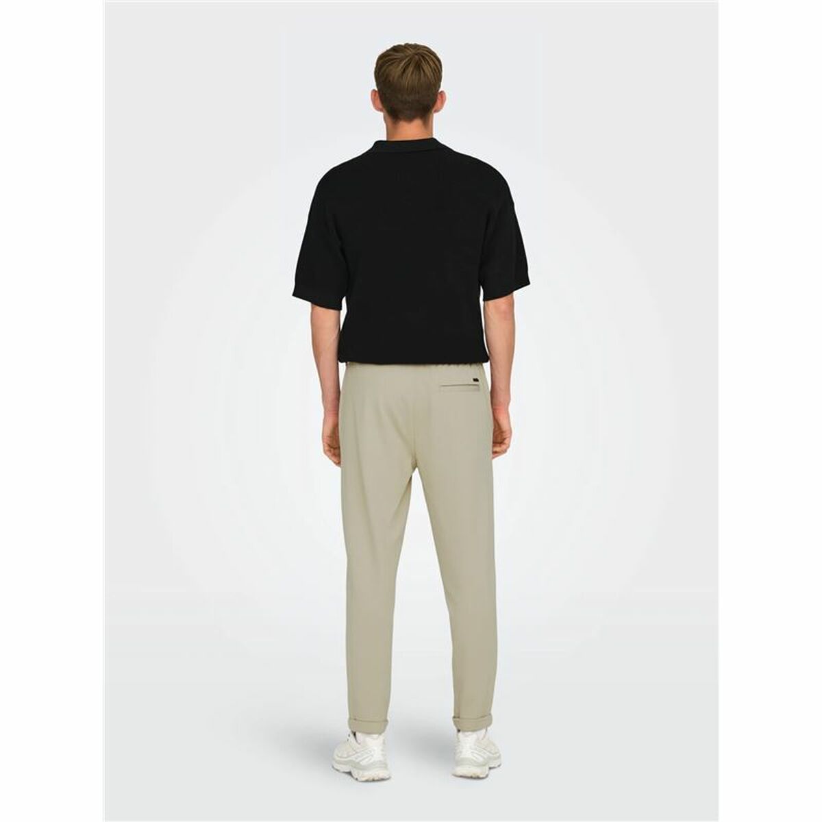 Adult’s Tracksuit Bottoms Only & Sons Onslinus Crop Tap 0192 Beige Men