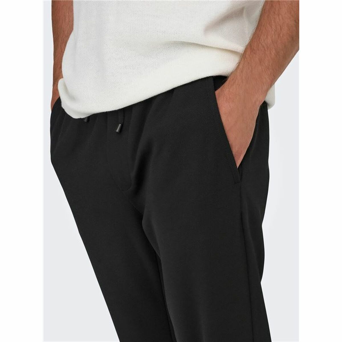 Adult’s Tracksuit Bottoms Only & Sons Onslinus Crop Tap 0192 Black Men
