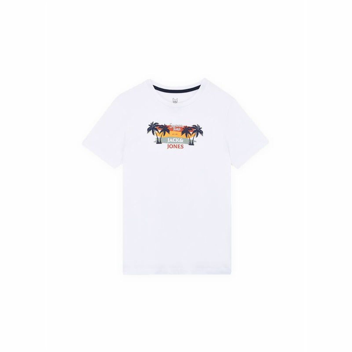 Child’s Short Sleeve T-Shirt Jack & Jones Jjsummer Smu Vibe Tee White