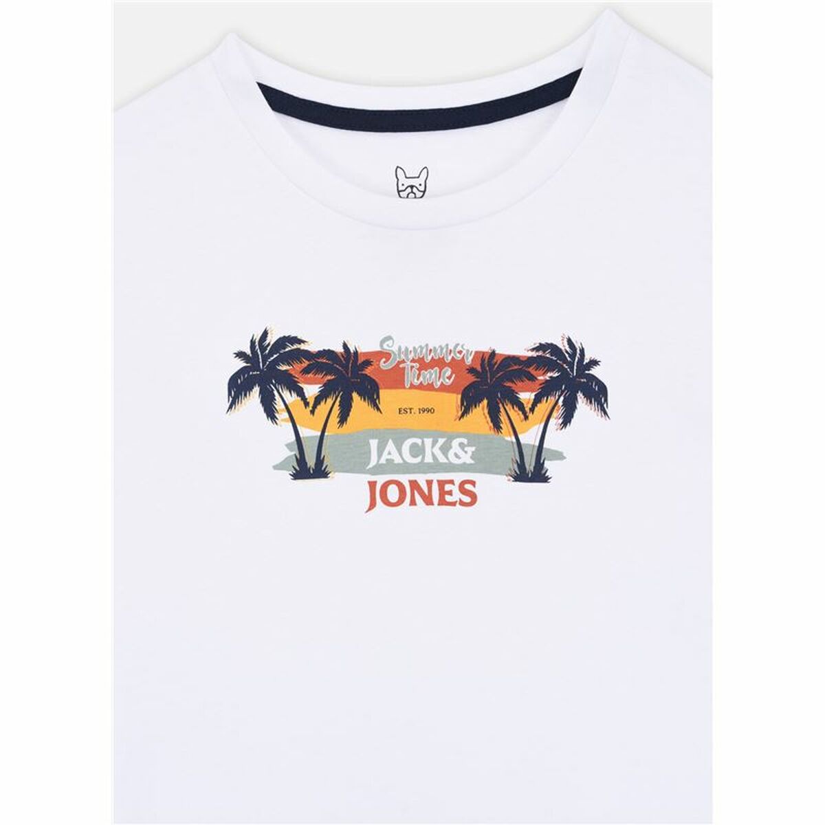 Child’s Short Sleeve T-Shirt Jack & Jones Jjsummer Smu Vibe Tee White