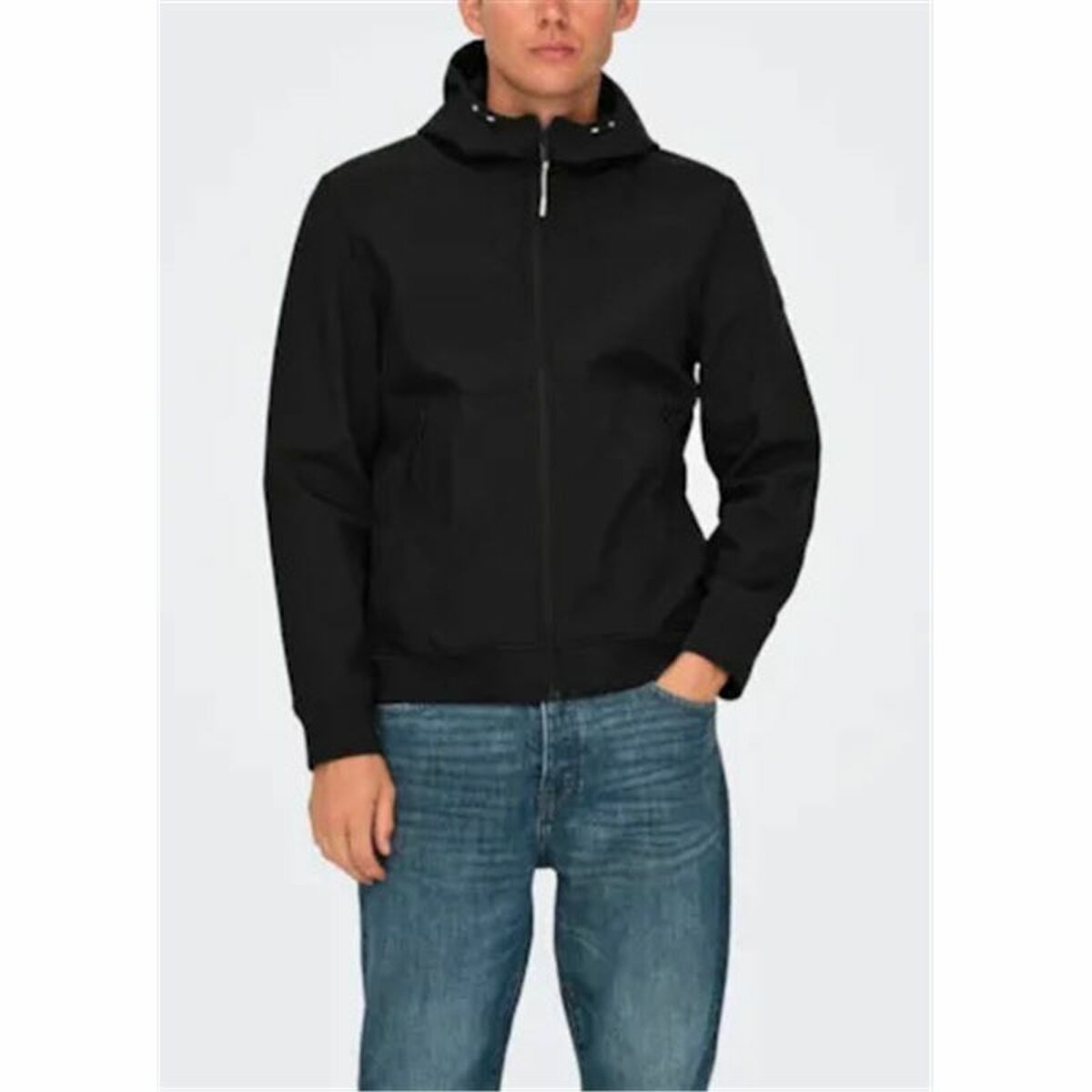 Men’s Jacket Only & Sons Onsbowie Softshell Bomber Black
