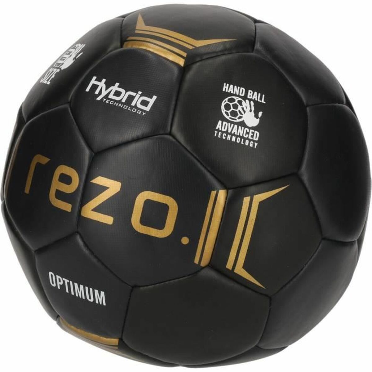 Ball for Handball Optimum Black Golden (Size 2)