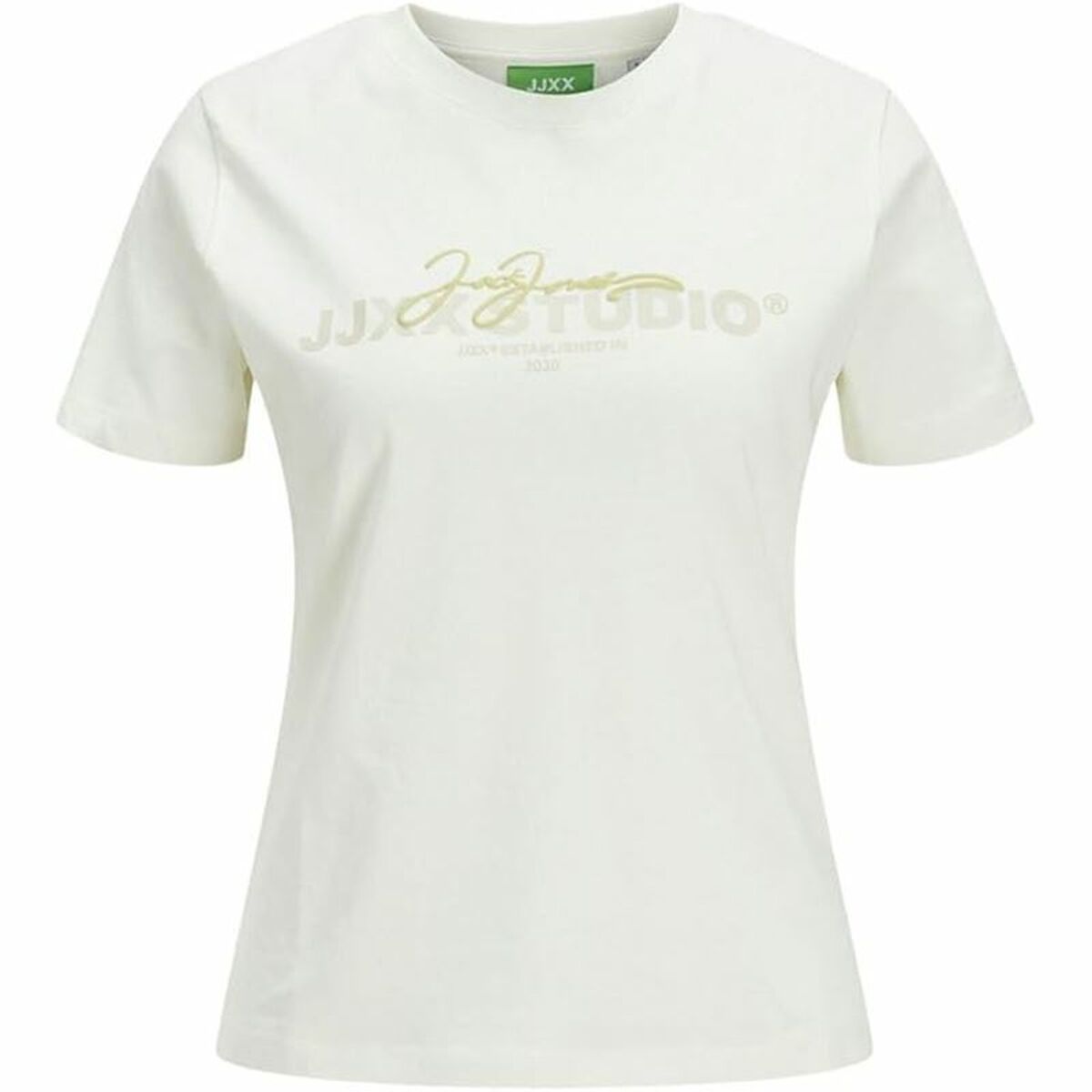 Womenâs Short Sleeve T-Shirt Jack & Jones Jxamy Reg Beige Womenâs Short Sleeve T-Shirt Jack & Jones Jxamy Reg Beige