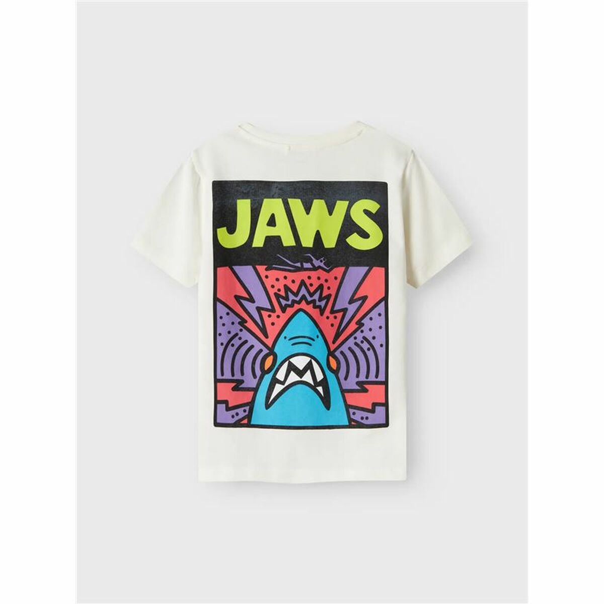Child’s Short Sleeve T-Shirt Name It Nkmmakai Jaws Nreg Box Sky
