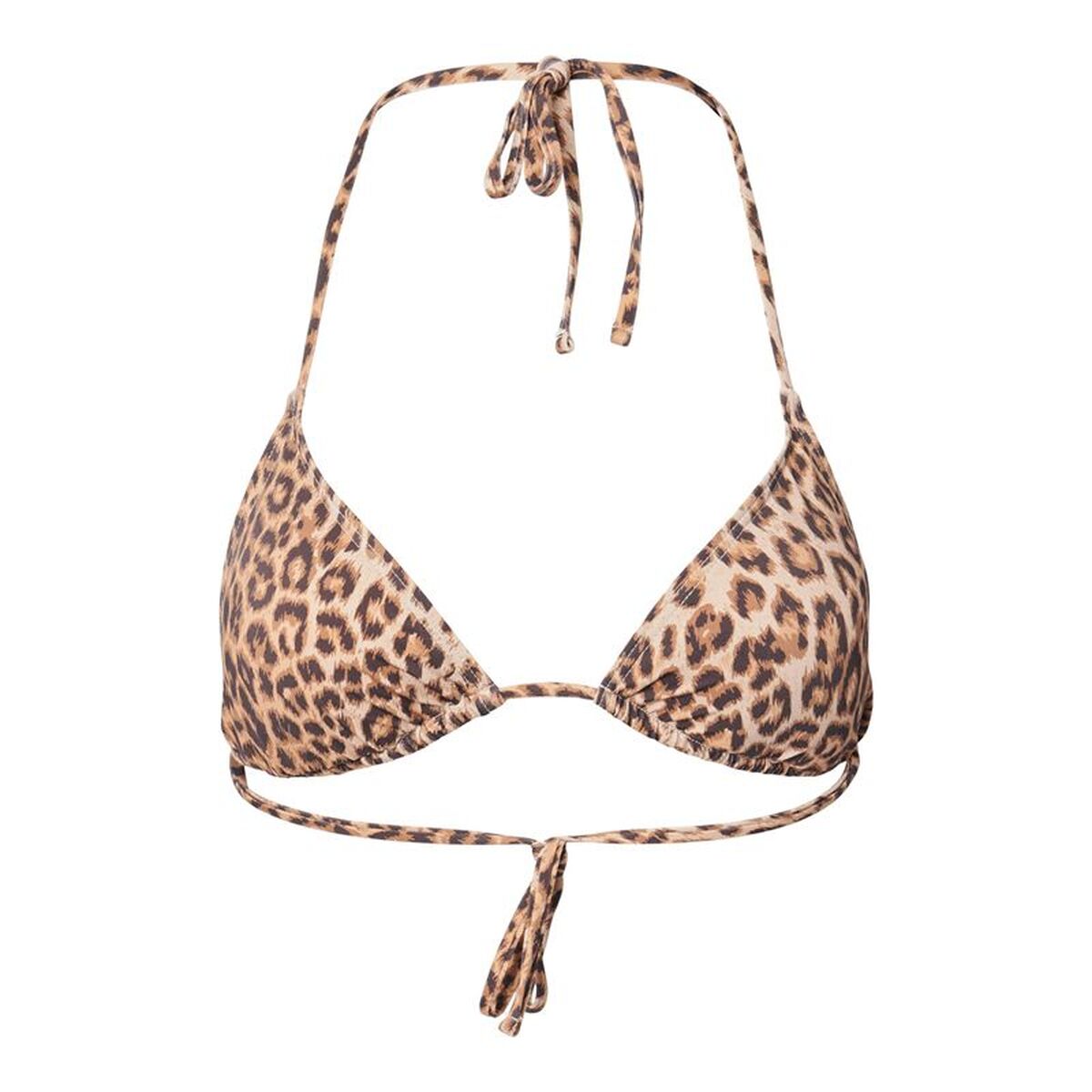 Bikini Pieces Pcbaomi Triangle Top Bc Leo Beige Leopard