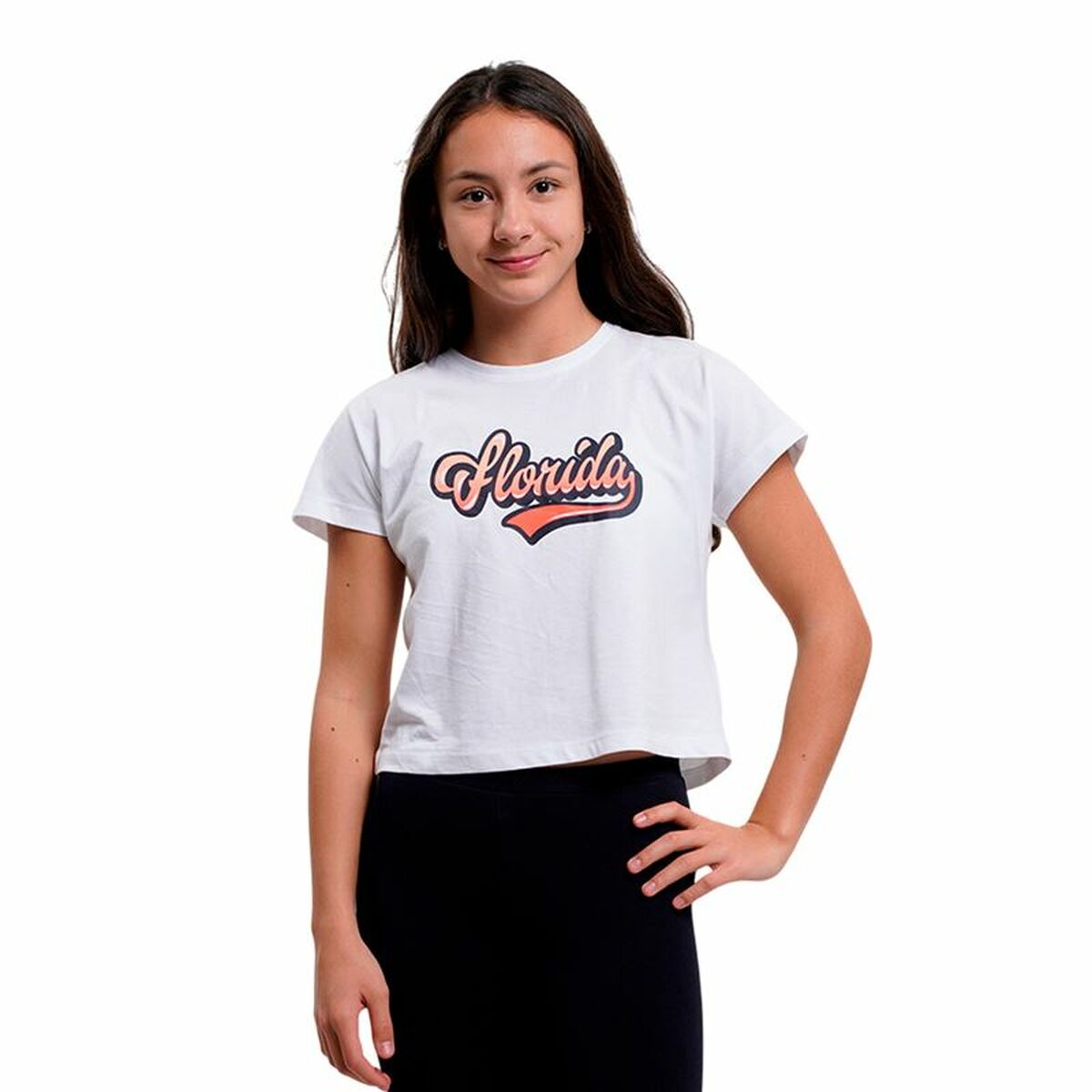 Child’s Short Sleeve T-Shirt Name It Nkfvilma Capsl Crop F1