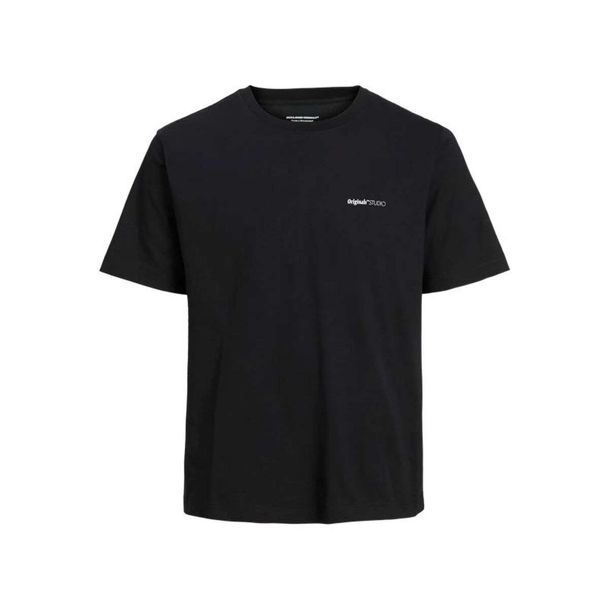 Menâs Short Sleeve T-Shirt Jack & Jones Jorvarenna Painted Black Menâs Short Sleeve T-Shirt Jack & Jones Jorvarenna Painted Black
