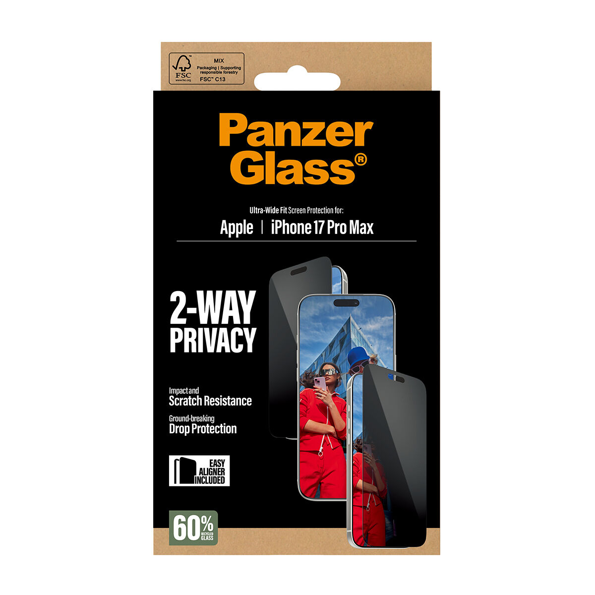 Screen Protector Panzer Glass PG75492 Apple iPhone 17 Pro Max